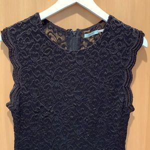 Kimchi Blue sleeveless black lace dress, fitted and lined. Size small.
